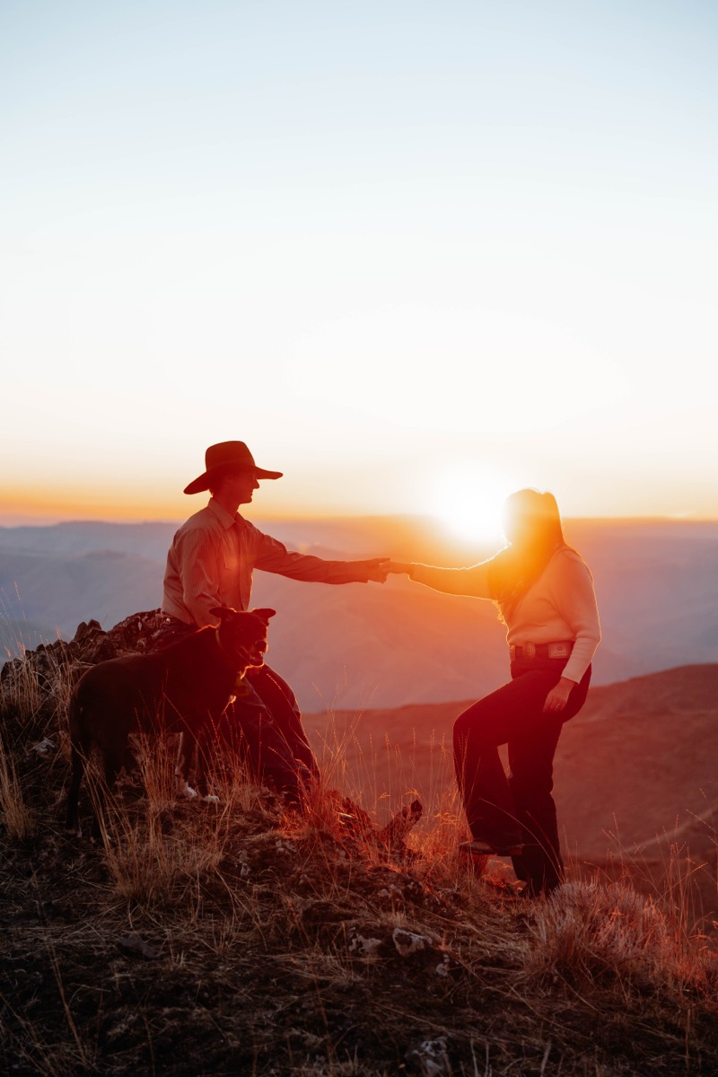 Idaho engagement session by Sage and Spur