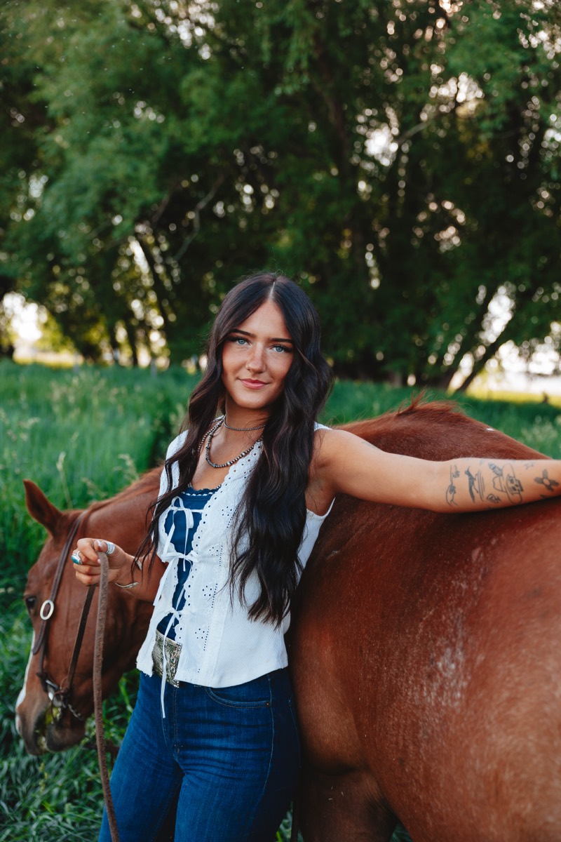 Idaho senior portrait by Sage and Spur