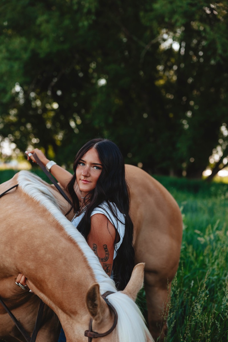 Idaho senior portrait by Sage and Spur