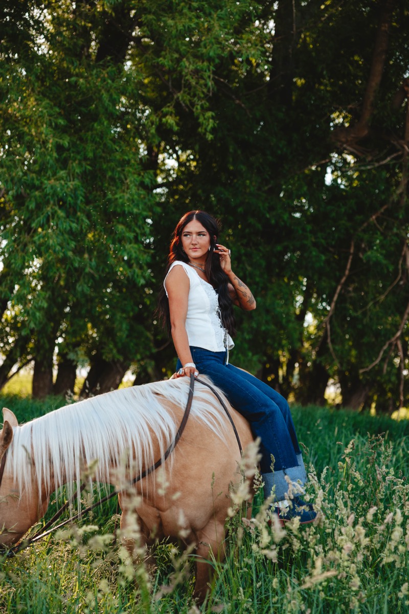 Idaho senior portrait by Sage and Spur