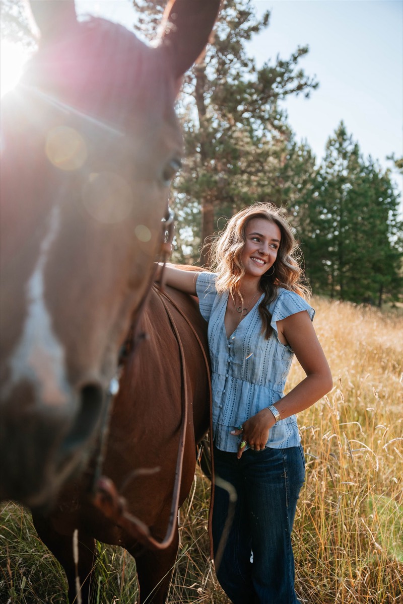 Idaho senior portrait by Sage and Spur